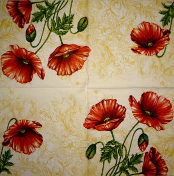 121 Anemones, Poppy - 3-ply (grün) - Maki